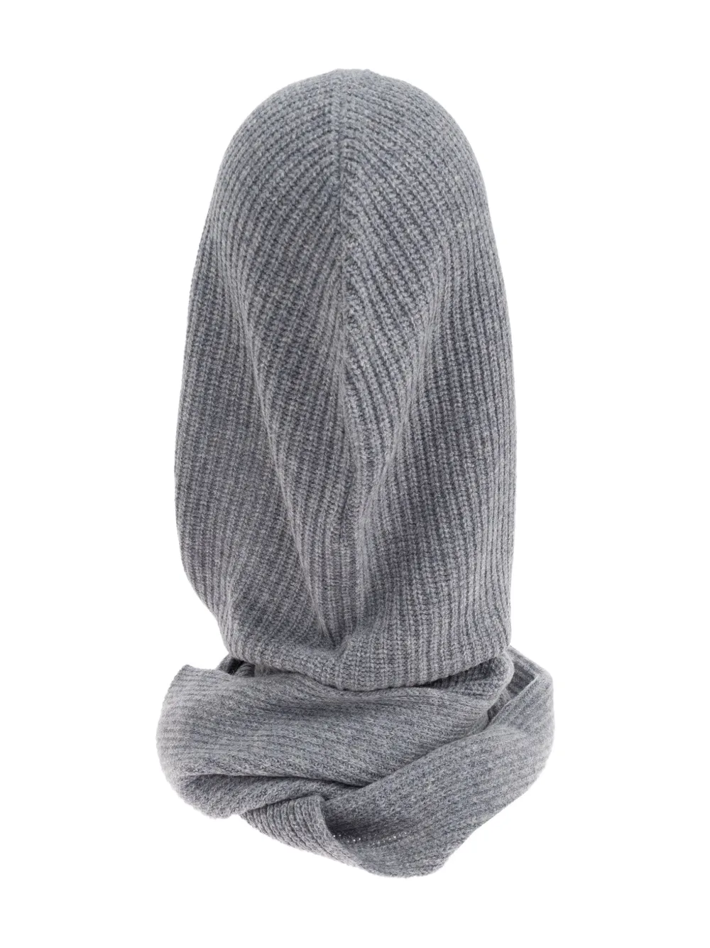 By Malene Birger hooded ribbed scarf - Grijs