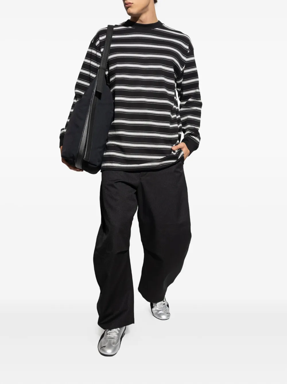 Comme Des Garçons Homme Deux Striped Long-sleeve T-shirt In Multi