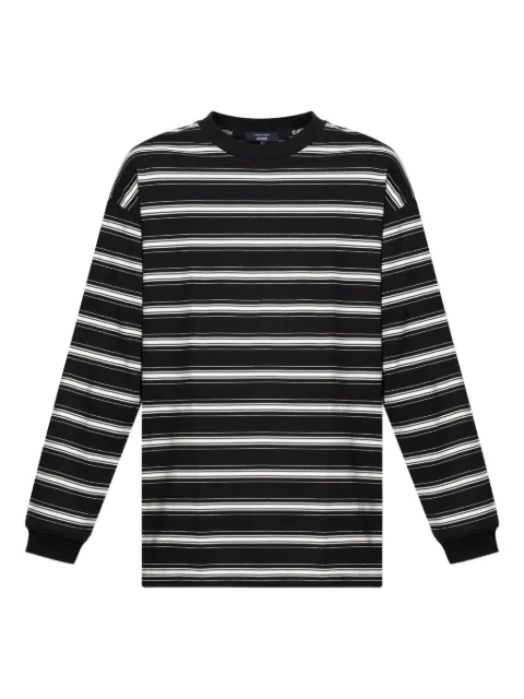 Comme des Garçons Homme playera manga larga con rayas estampadas