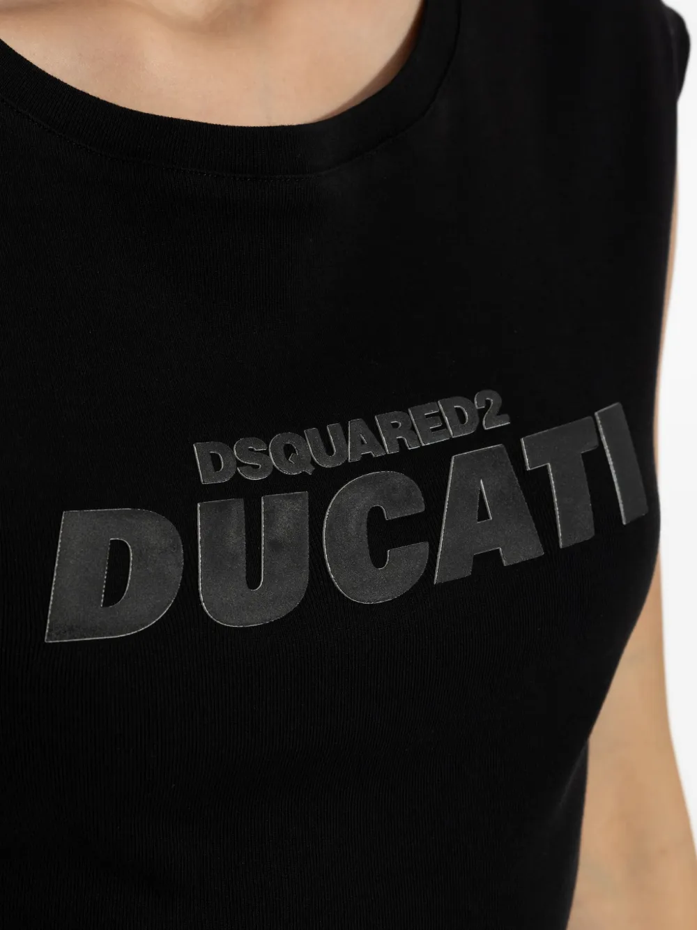 Dsquared2 Ducati X D2 Top Mit Logo In Black