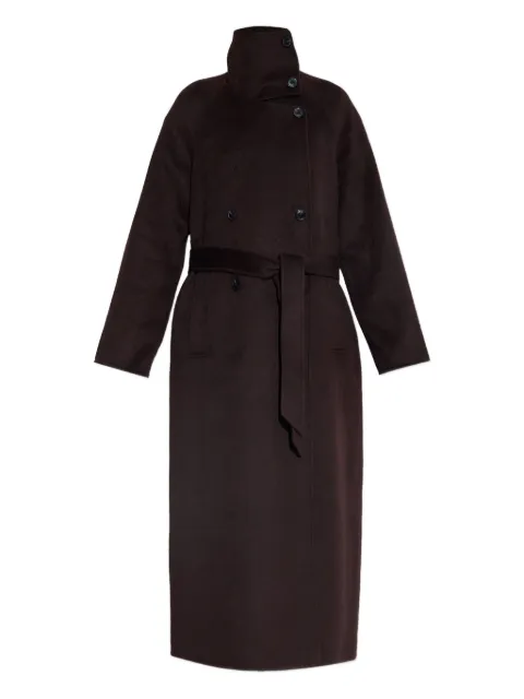 SAMSOE SAMSOE belted double-breasted coat