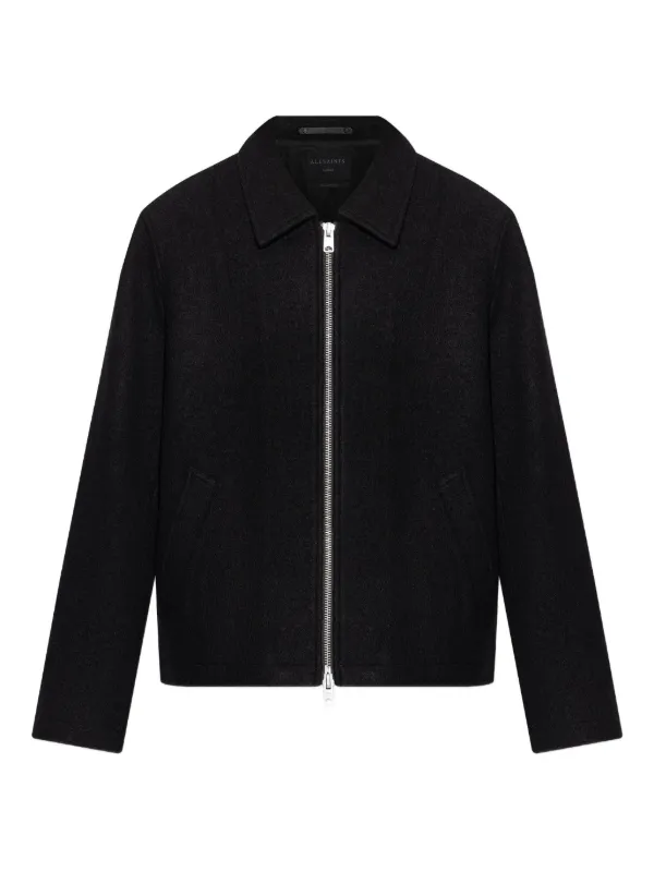AllSaints ジップアップ ジャケット | ブラック | FARFETCH JP