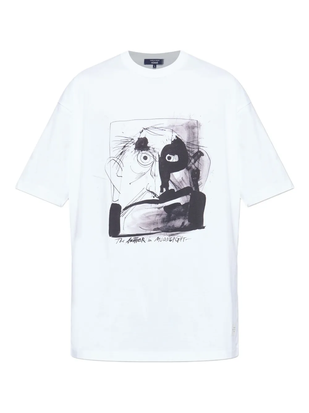 Comme des Garçons Homme Plus graphic-print T-shirt | White | Image 1