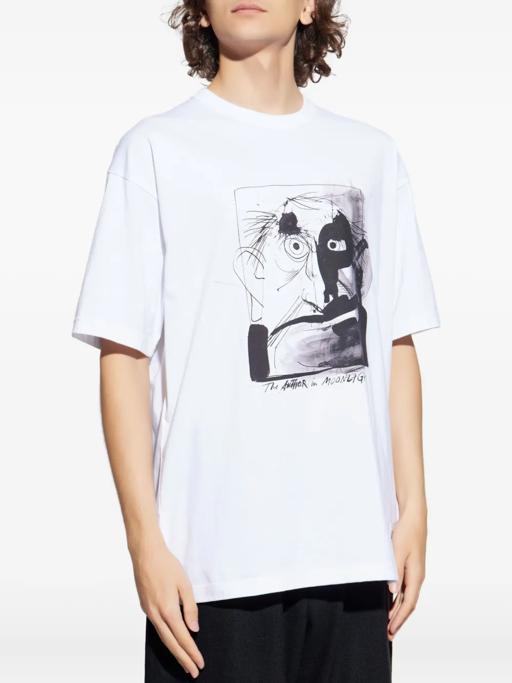 Comme Des Garçons Homme Deux Graphic-print T-shirt In White