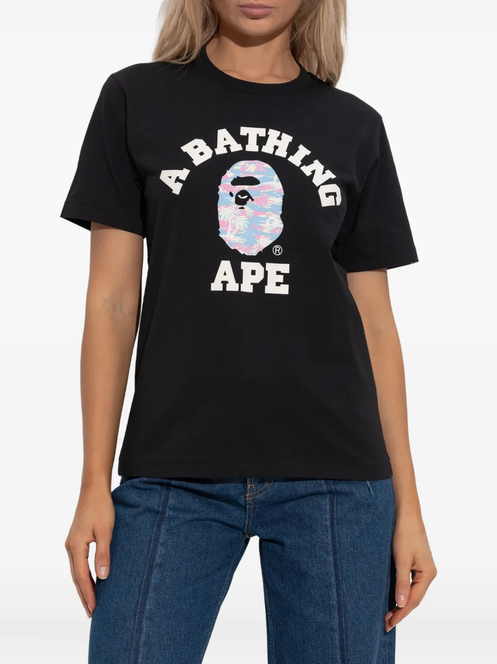 A Bathing Ape Graphic-print T-shirt In Black