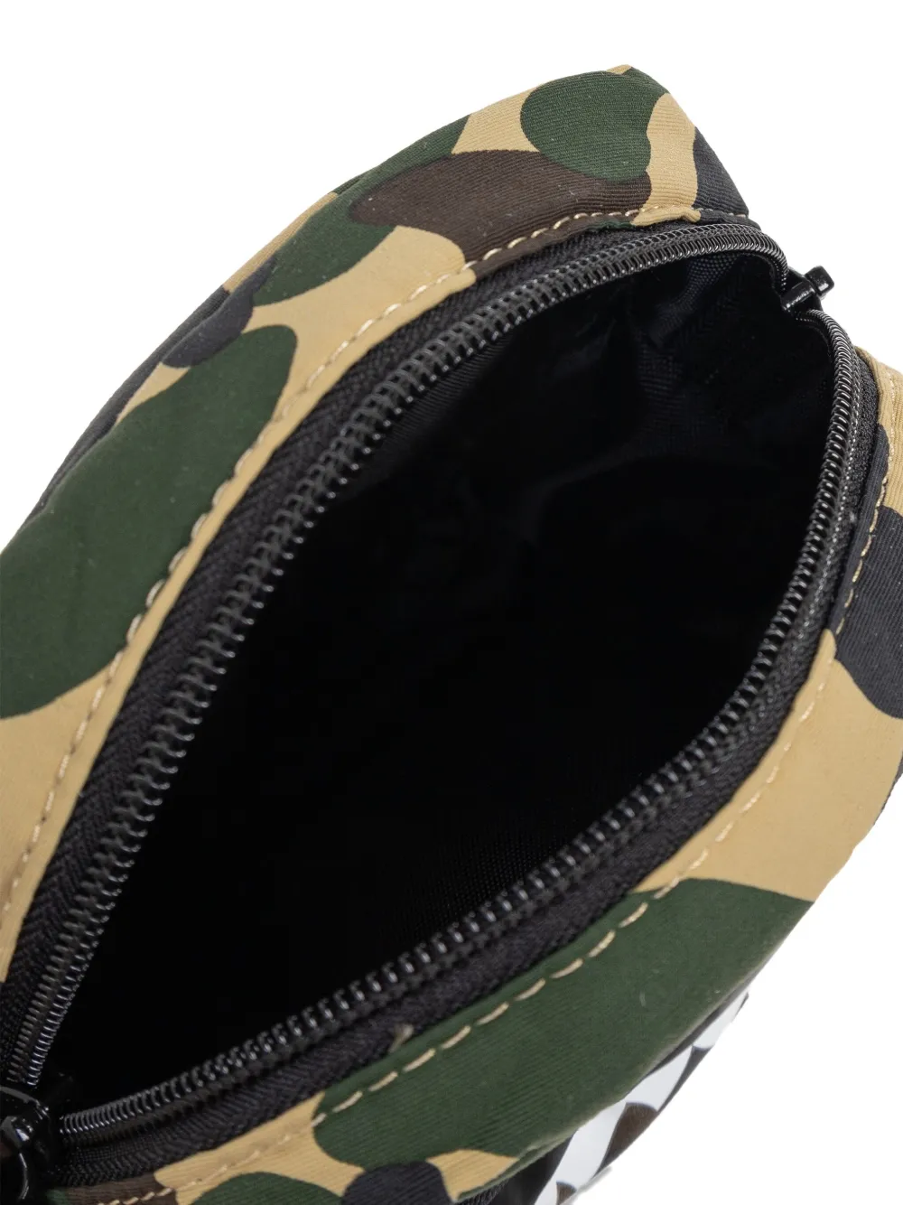 A Bathing Ape Camo-shark Messenger Bag In Yellow
