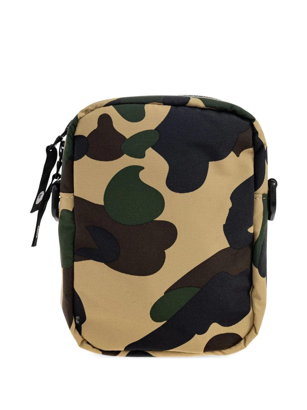 A Bathing Ape Camo-shark Messenger Bag In Yellow