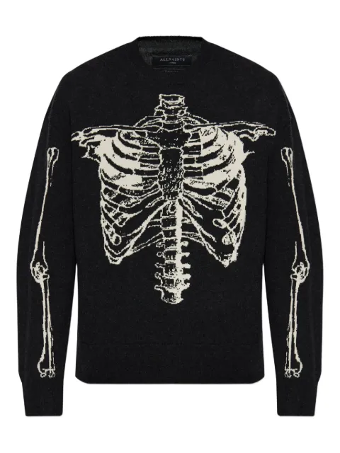 AllSaints Skelli crew-neck sweater