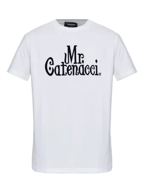 DSQUARED2 playera con texto estampado