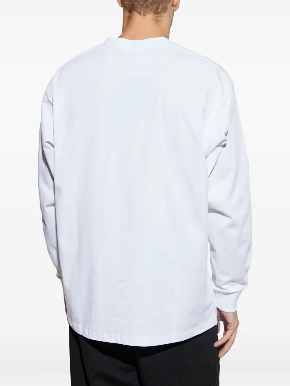 A Bathing Ape Spray-print Long-sleeve Sweatshirt In White