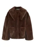 By Malene Birger faux-fur patch-pocket jacket - Brown