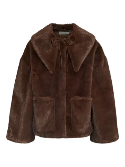 By Malene Birger faux-fur patch-pocket jacket