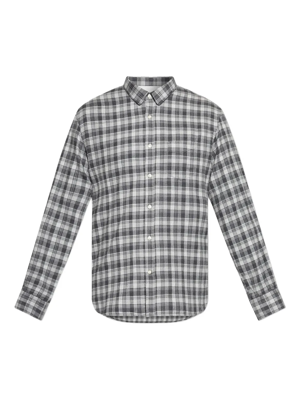 Officine Generale checked pocket shirt | Grey | Image 1