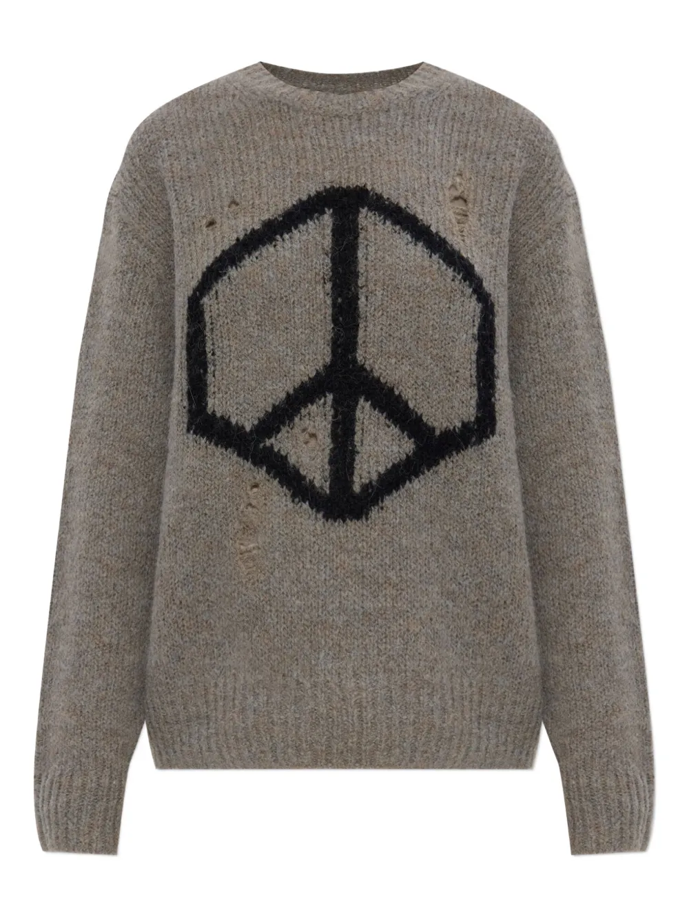 Allsaints Message Jumper In Gray