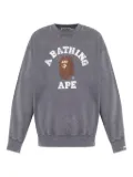 A BATHING APE® logo-print sweatshirt - Grey