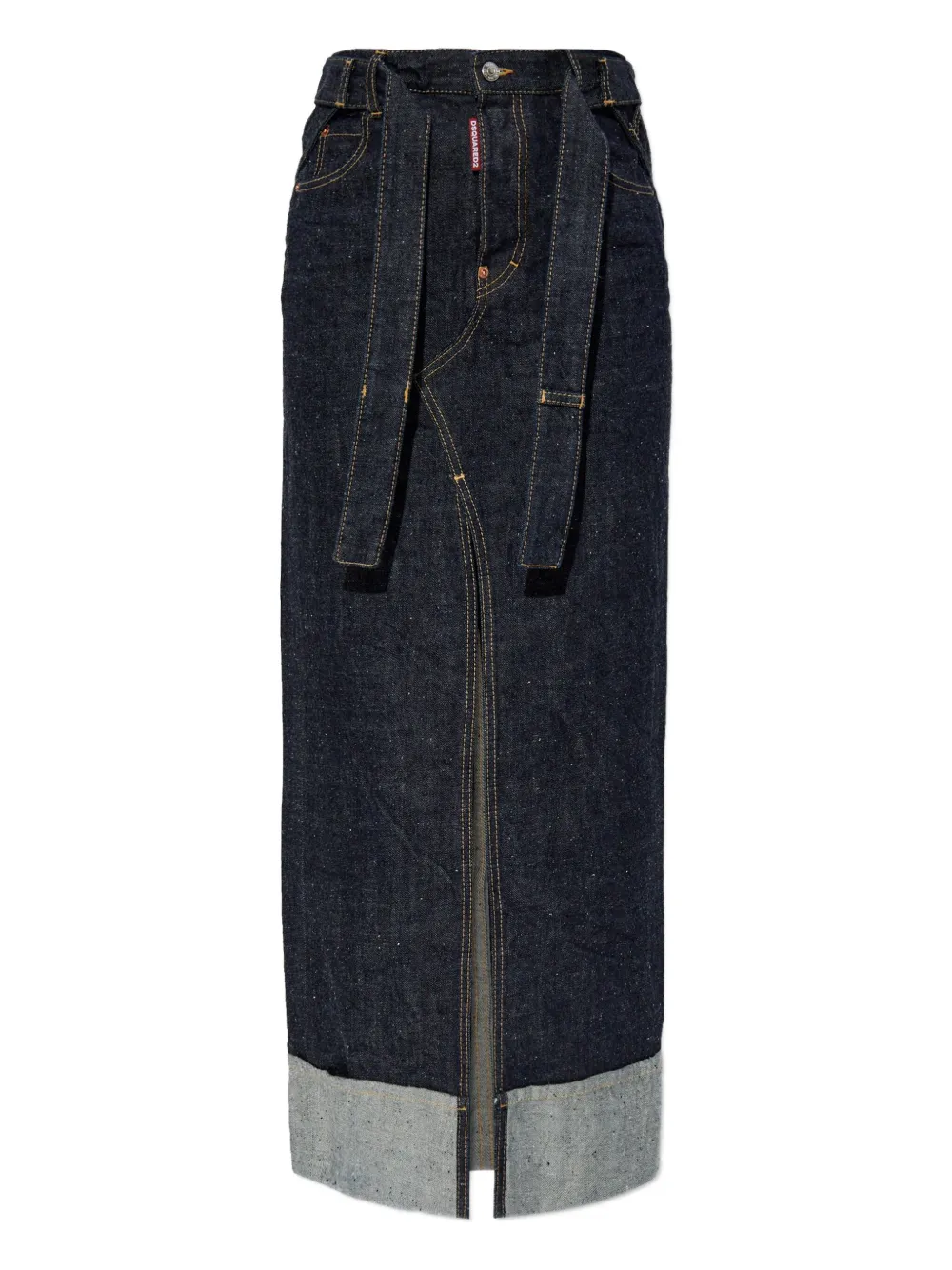 DSQUARED2 falda midi con cinturón en colaboración con Magliano | azul | Image 1