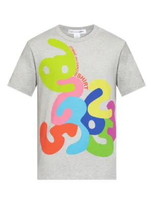 Comme Des Garçons Shirt フラワーグラフィック Tシャツ | グレー