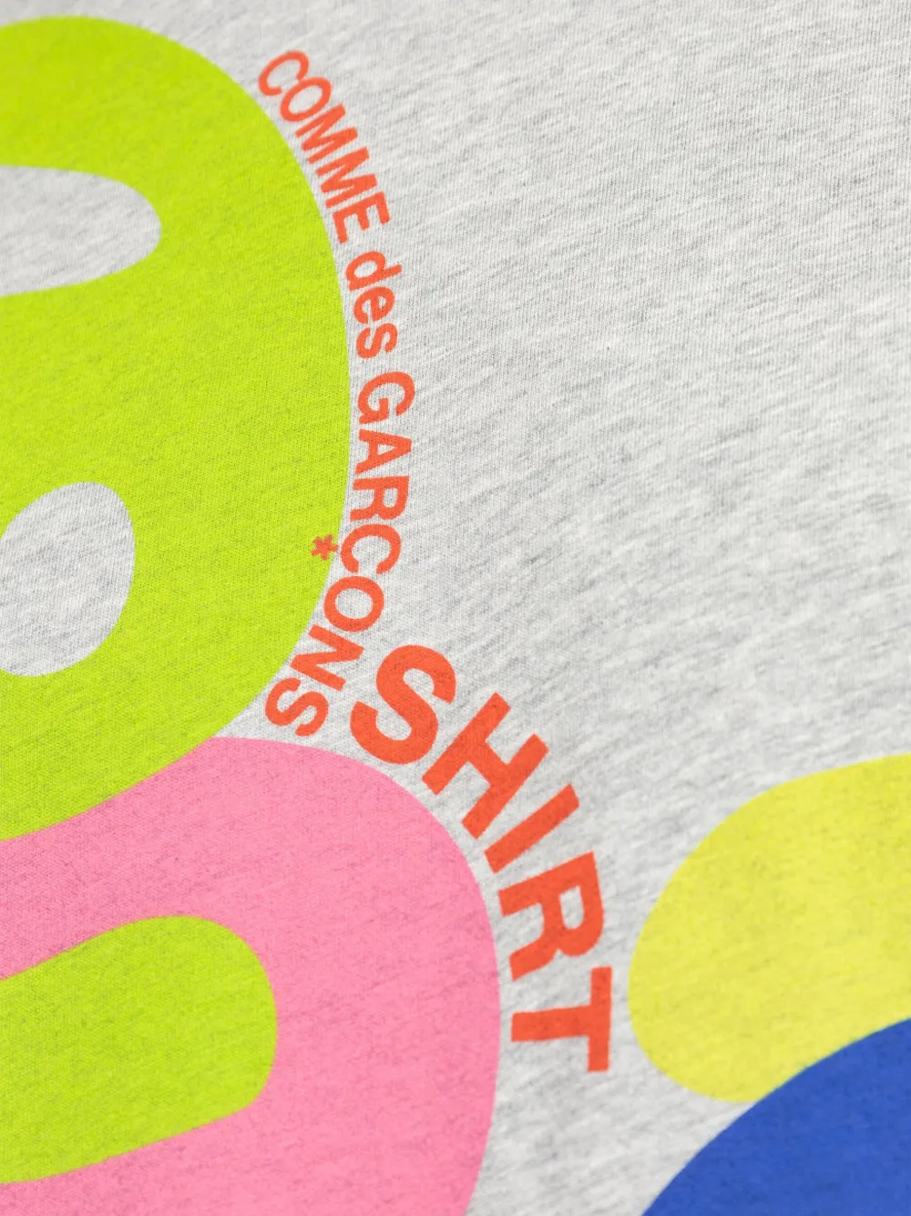 Comme Des Garçons Shirt Abstract-print T-shirt In Gray