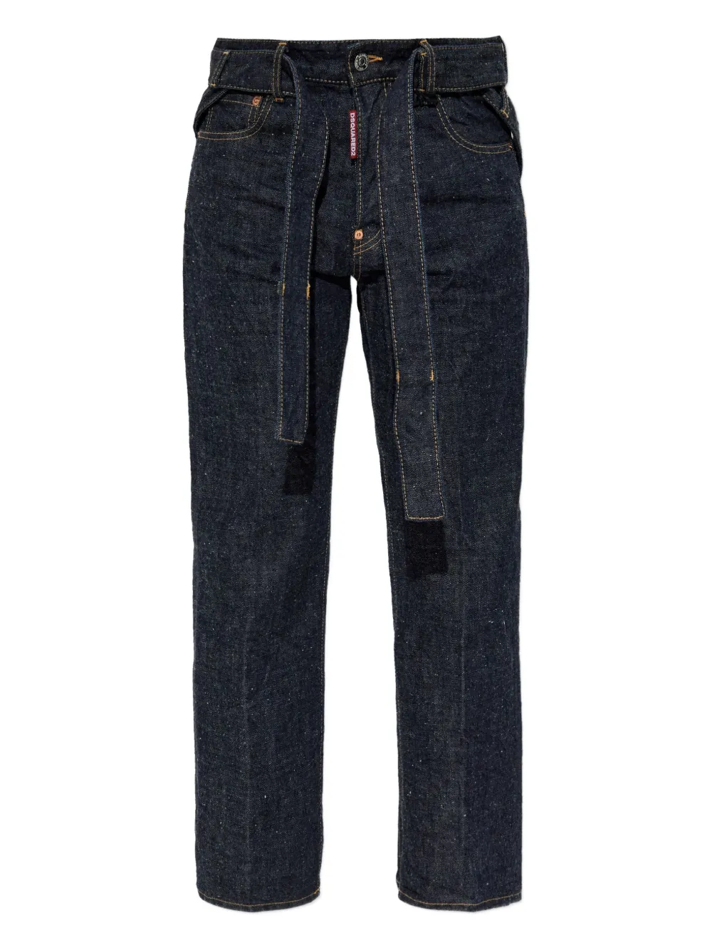 Dsquared2 Belted Jeans In Blue