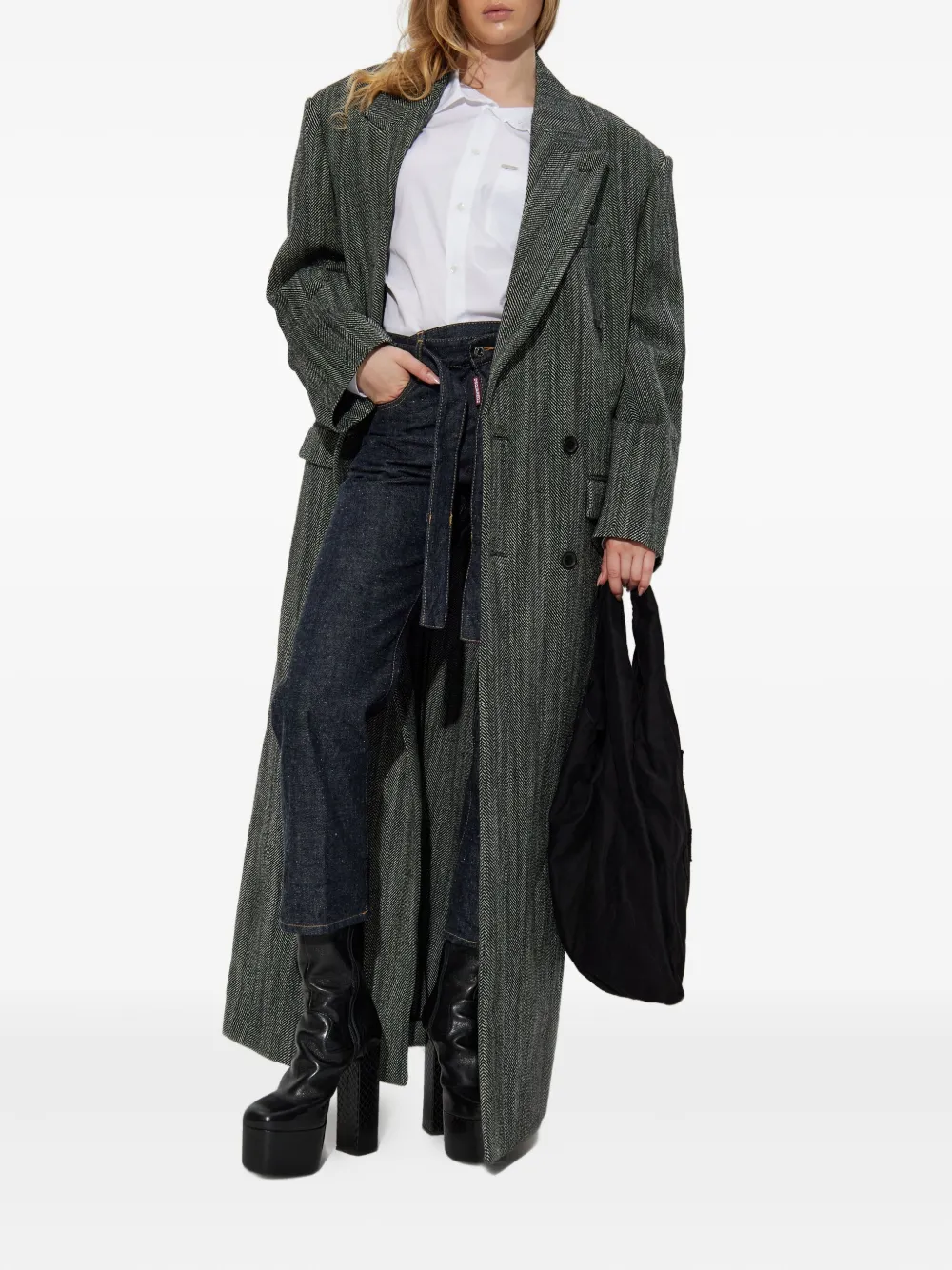 DSQUARED2 Jeans met ceintuur - Blauw
