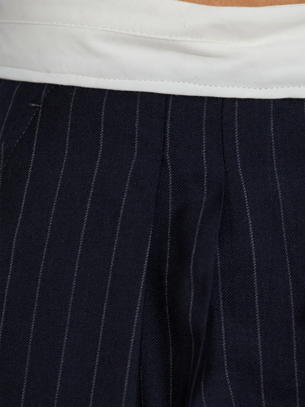 Officine Generale Broek met krijtstreep en vlakken Blauw