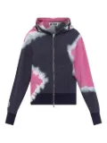 A BATHING APE® tie-dye shark-detail hoodie - Blue