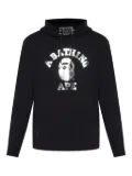 A BATHING APE® logo-print hoodie - Black