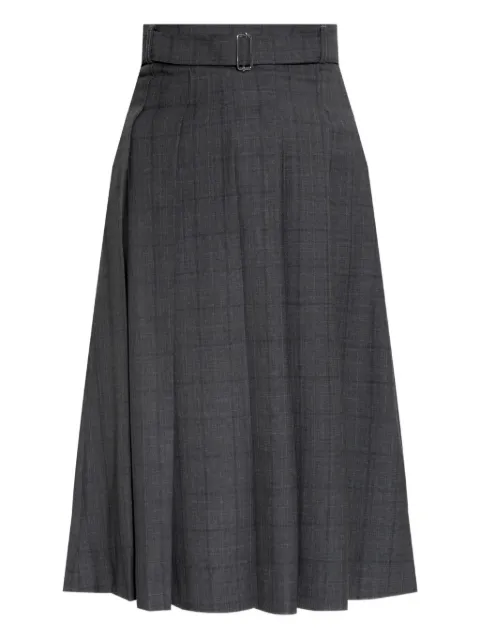 Officine Generale pleated belted skirt