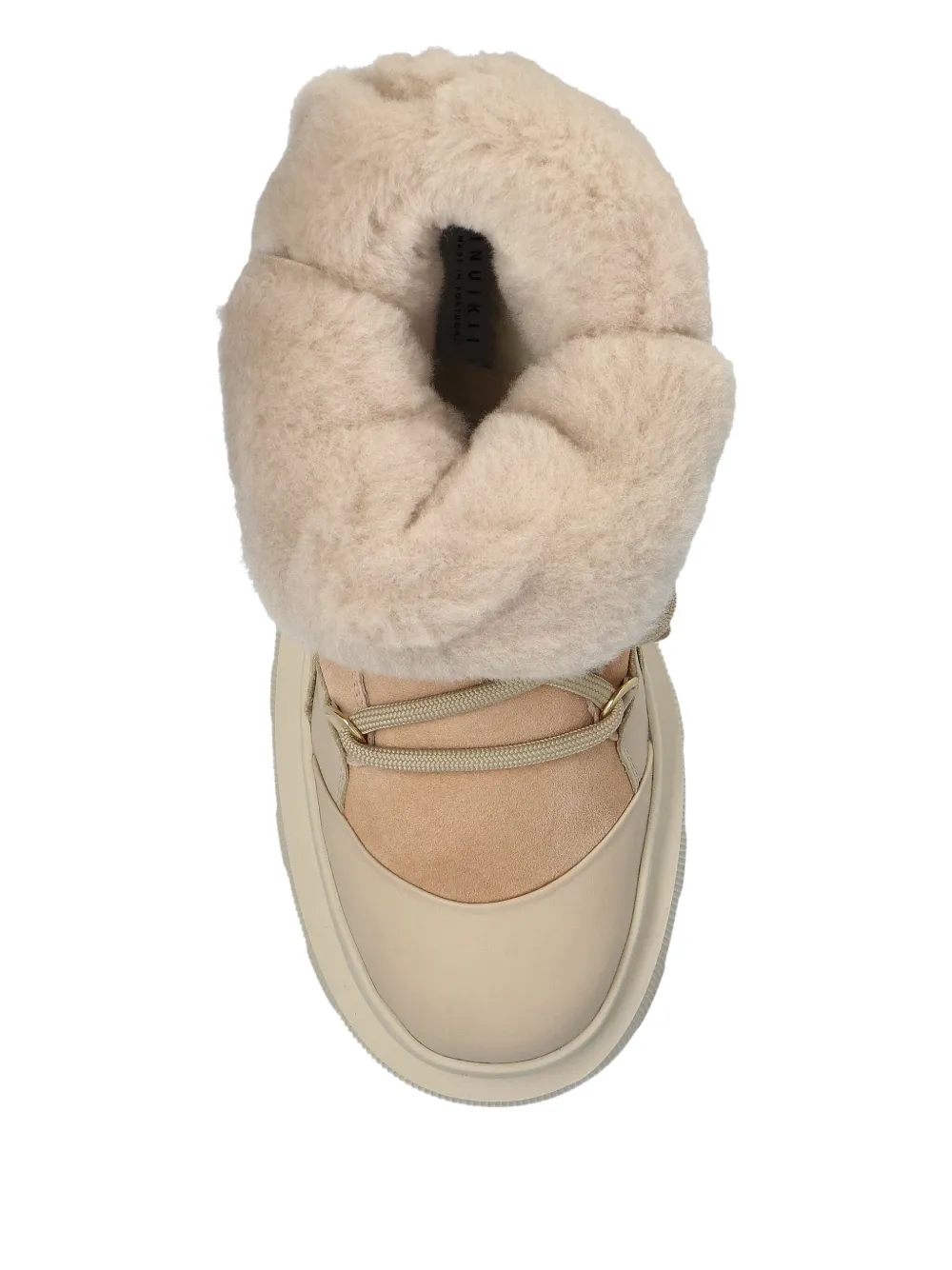 Inuikii Endurance Trekking shearling-trimmed platform boots Neutrals