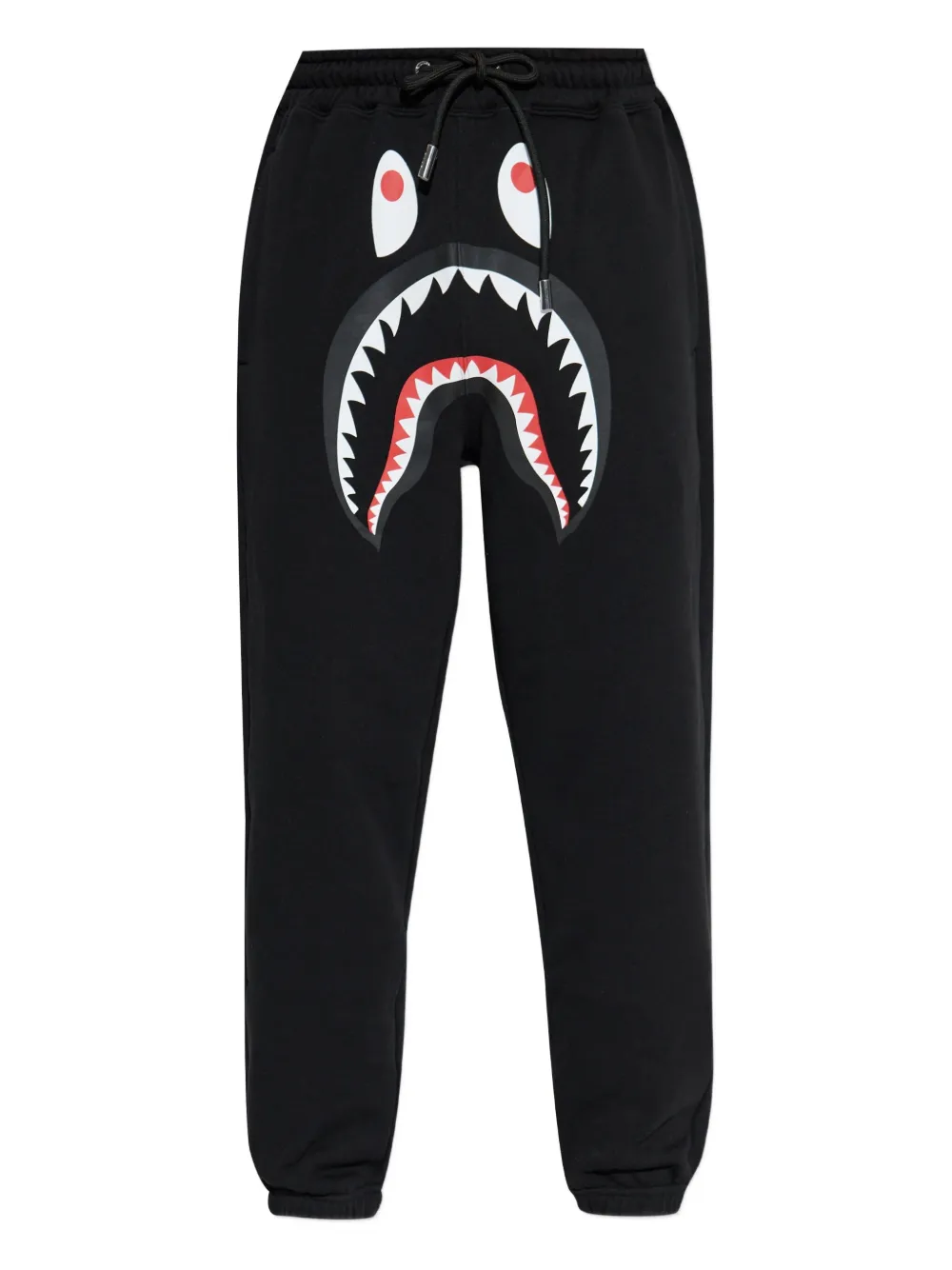 A Bathing Ape Shark-motif Track Pants In Black