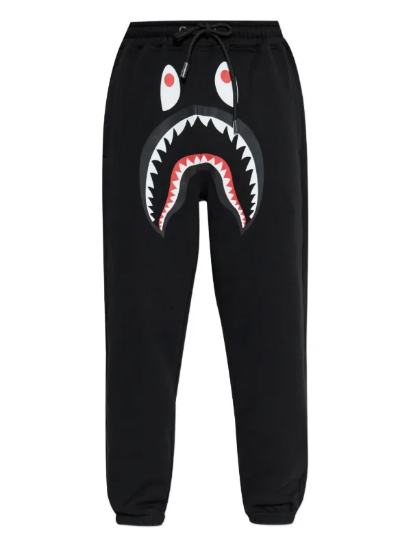 A BATHING APE® shark-motif Track Pants Black FARFETCH PH