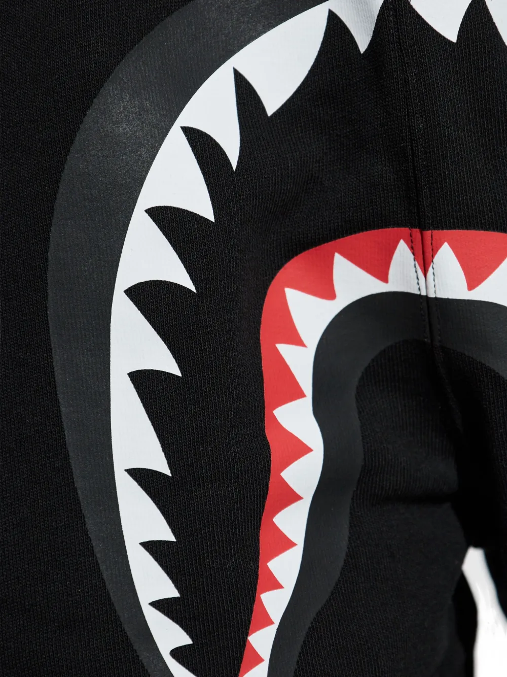 A Bathing Ape Shark-motif Track Pants In Black