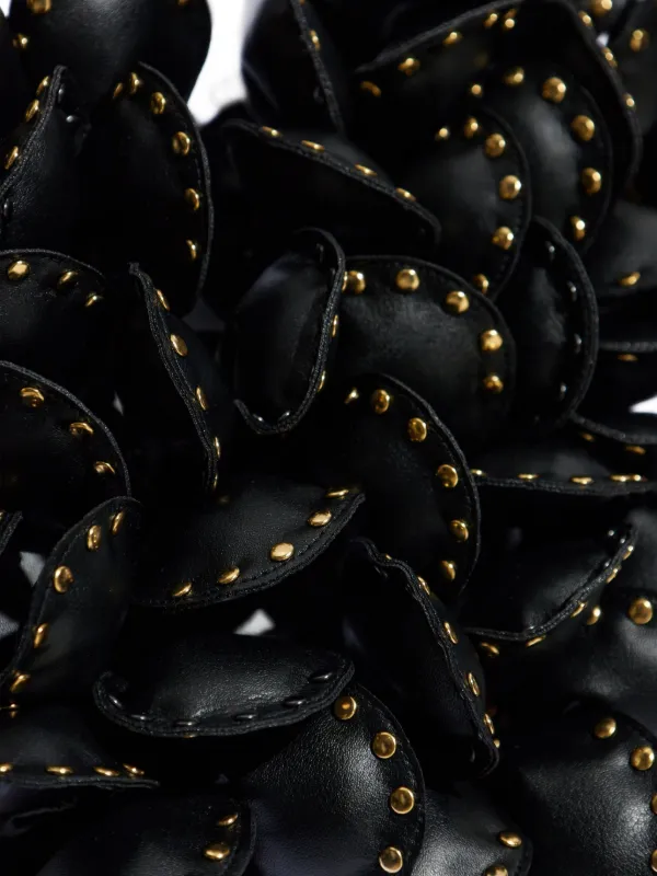 Noir Kei Ninomiya petal-embellished Harness | Black | FARFETCH