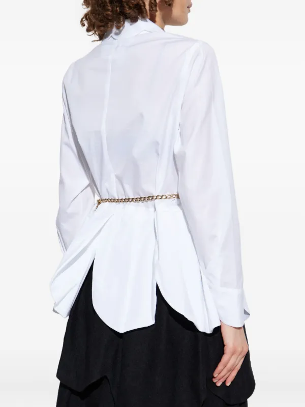 Noir Kei Ninomiya petal-embellished Harness | Black | FARFETCH