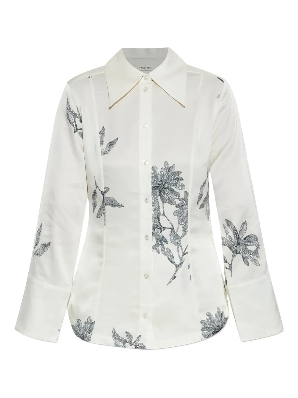 By Malene Birger floral-print long-sleeve shirt | White | Image 1