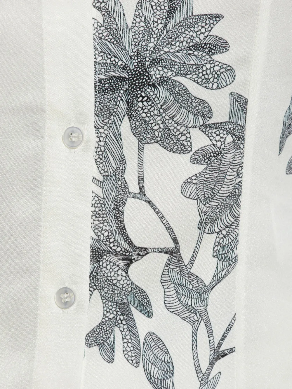 By Malene Birger Floral-print Long-sleeve Shirt In White