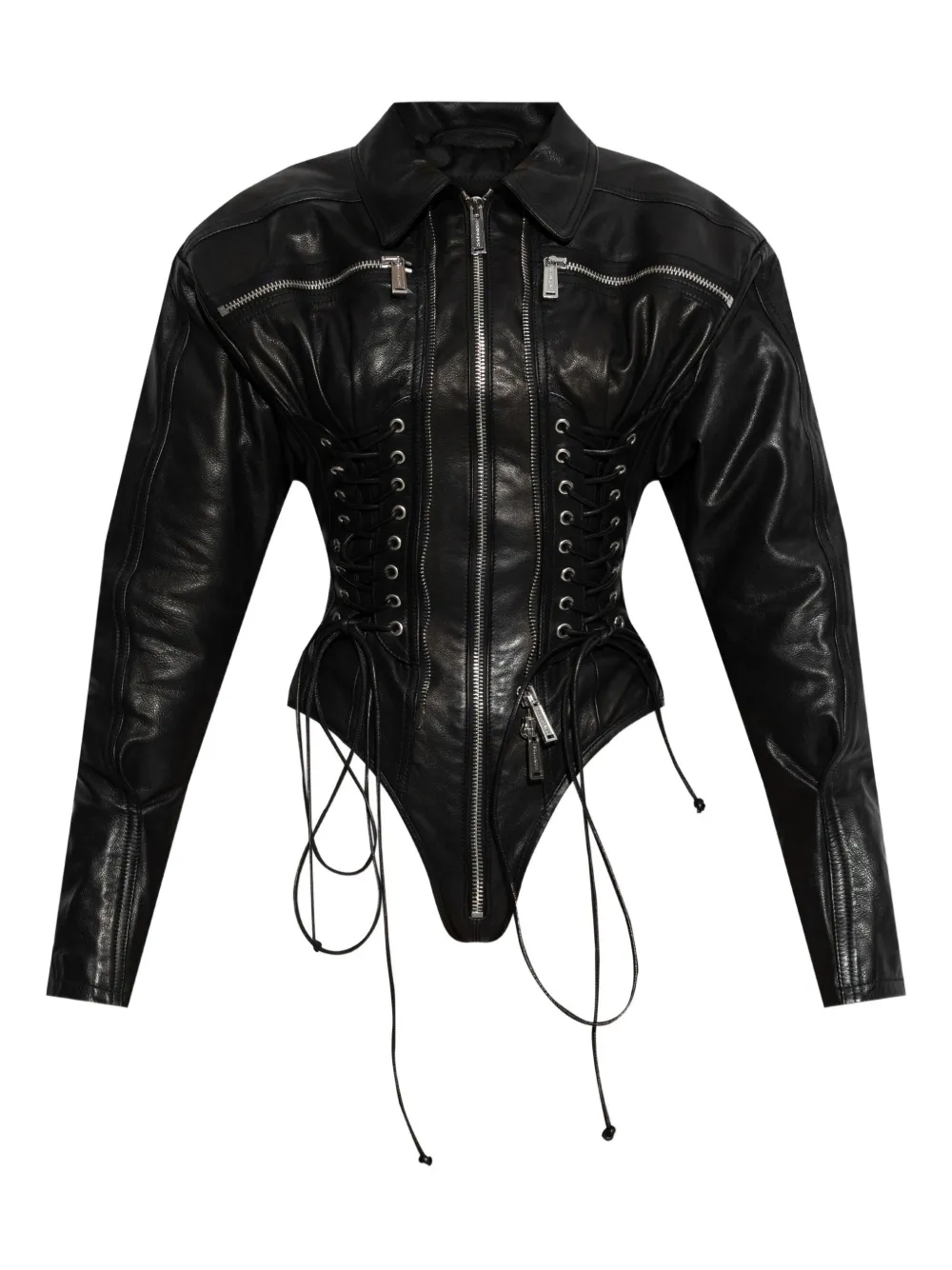 DSQUARED2 Ducati x D2 zip-up lace-up jacket | Black | Image 1