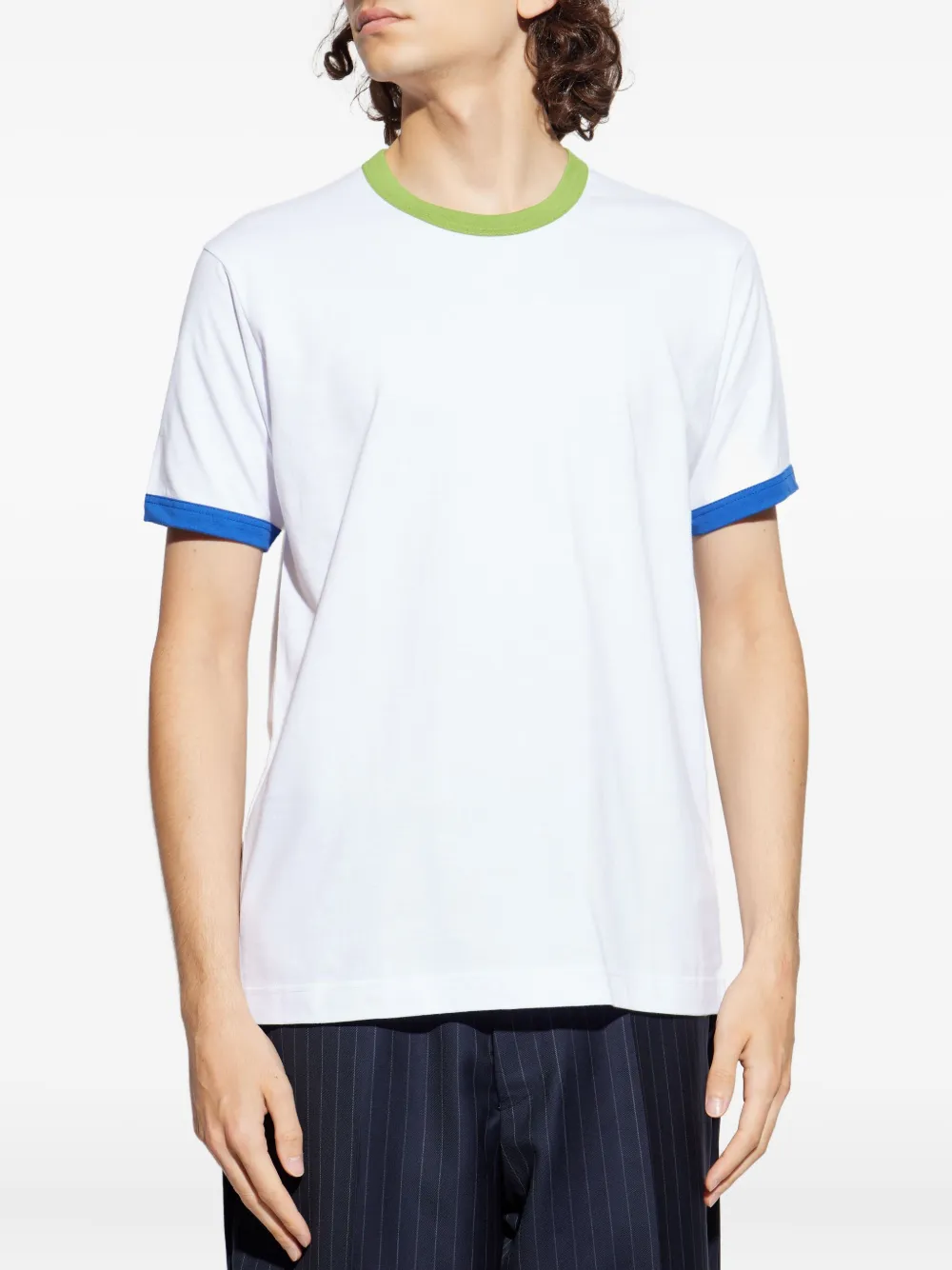 Comme Des Garçons Shirt T-shirt met contrasterende afwerking Wit