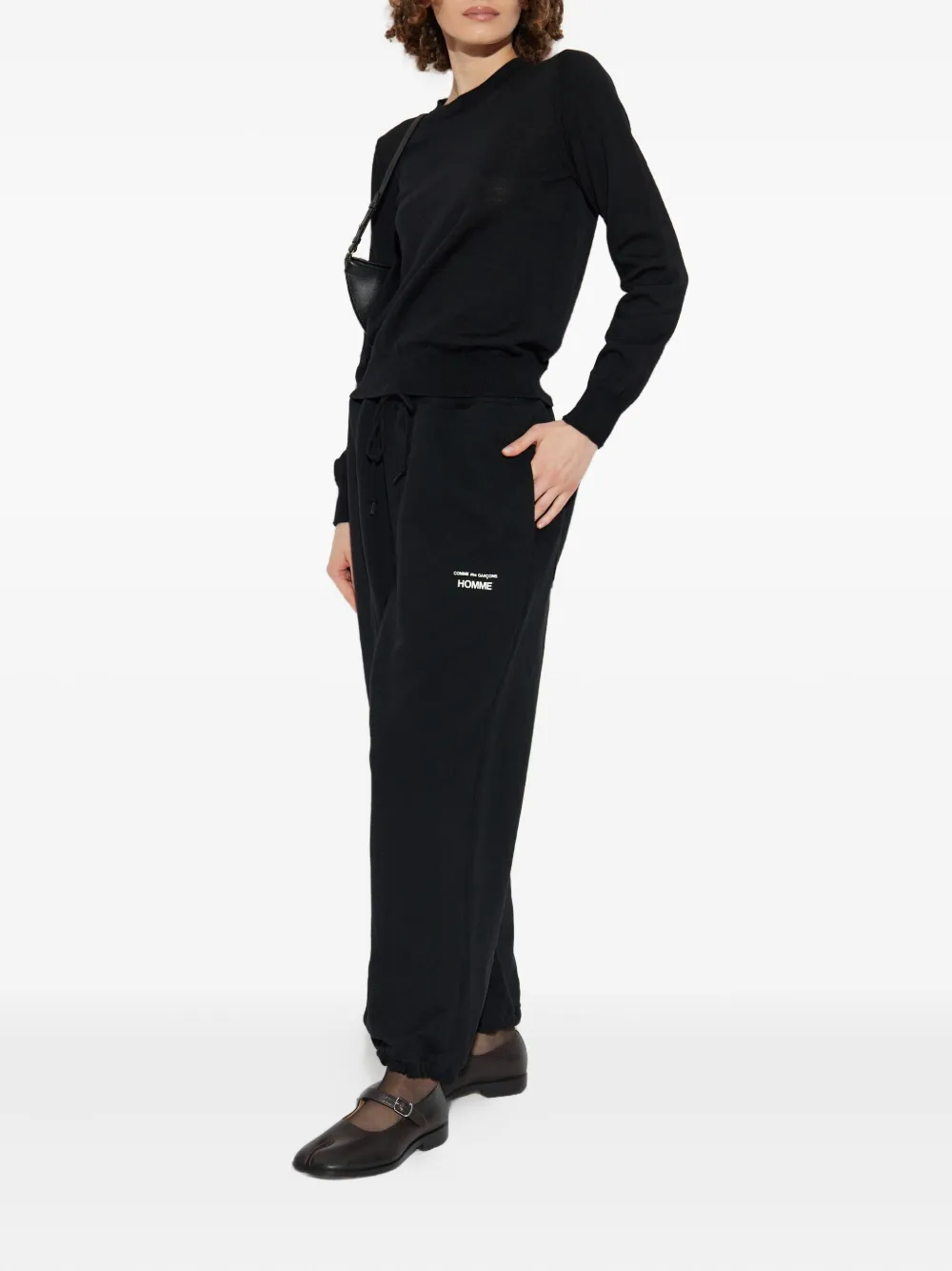 Comme Des Garçons Crew Neck Sweater In Black