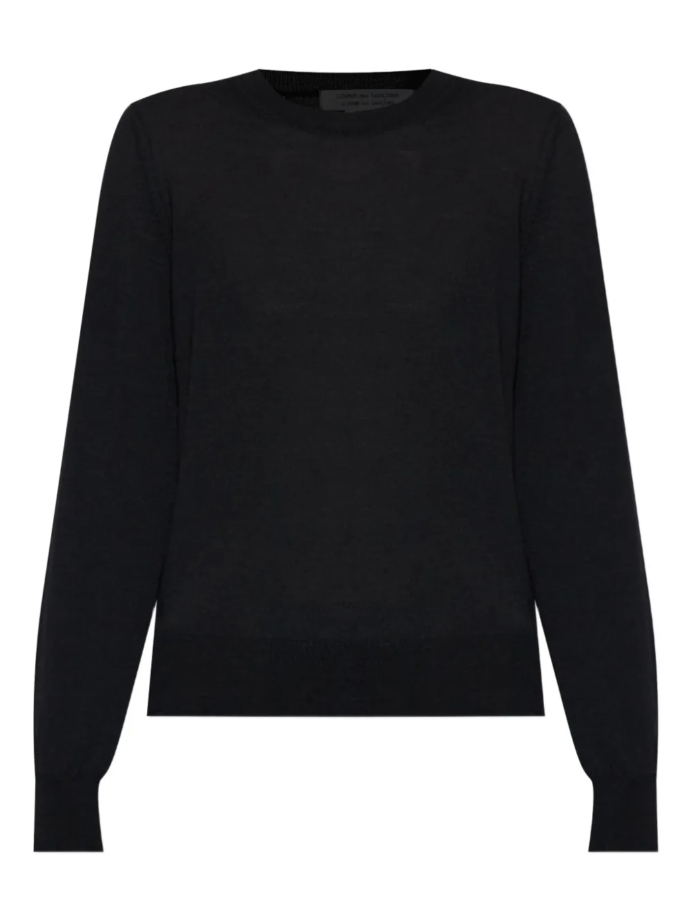 Comme Des Garçons Crew Neck Sweater In Black