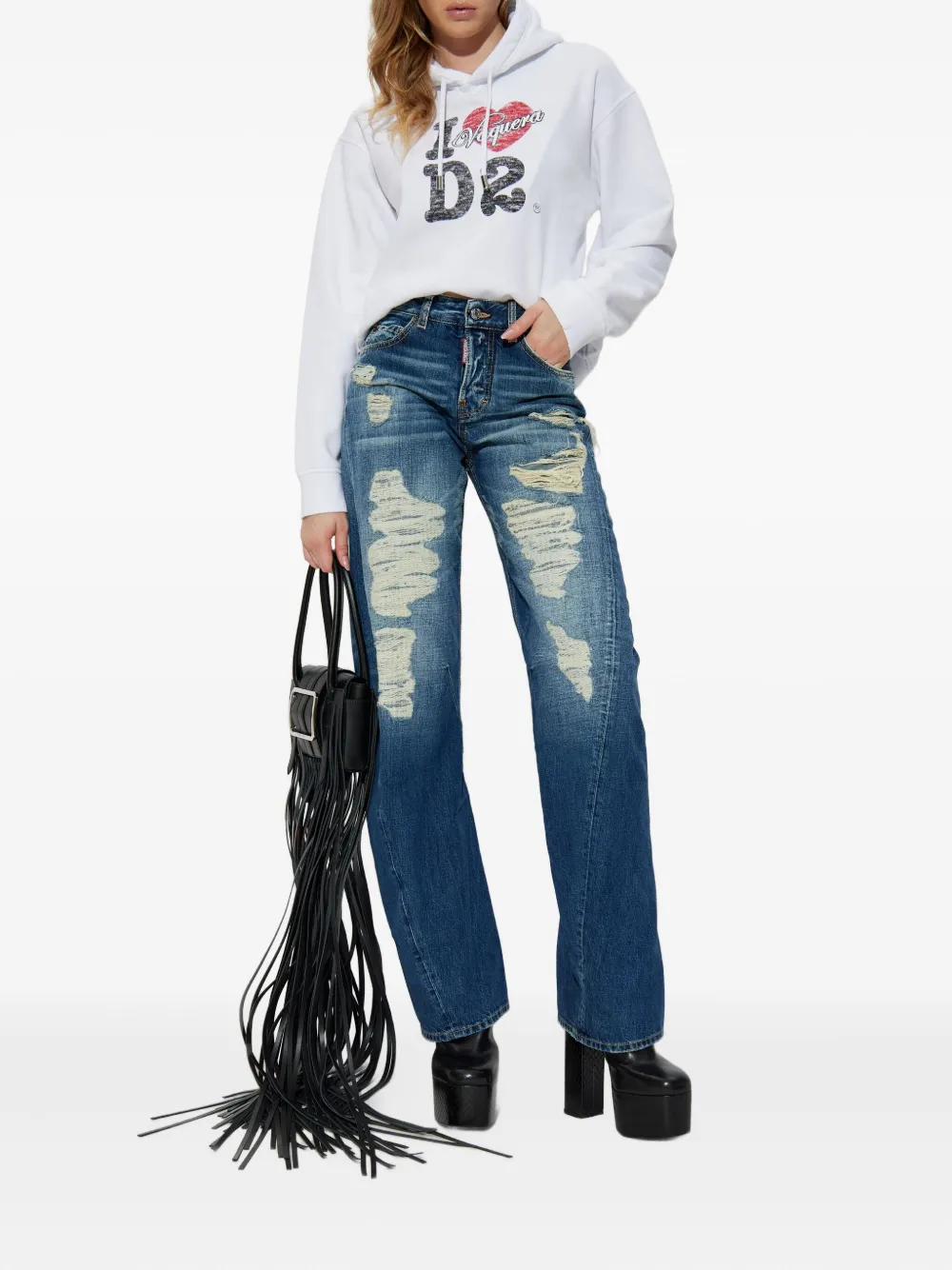 DSQUARED2 x Vaquera logo-print hoodie | Hoodies | Image 2