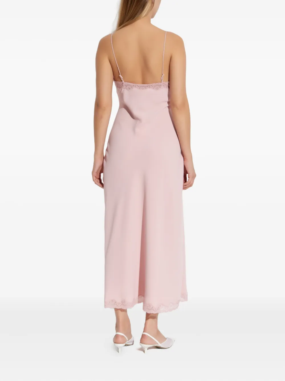 Loveshackfancy Manuela Lace-trimmed Bow Dress In Pink