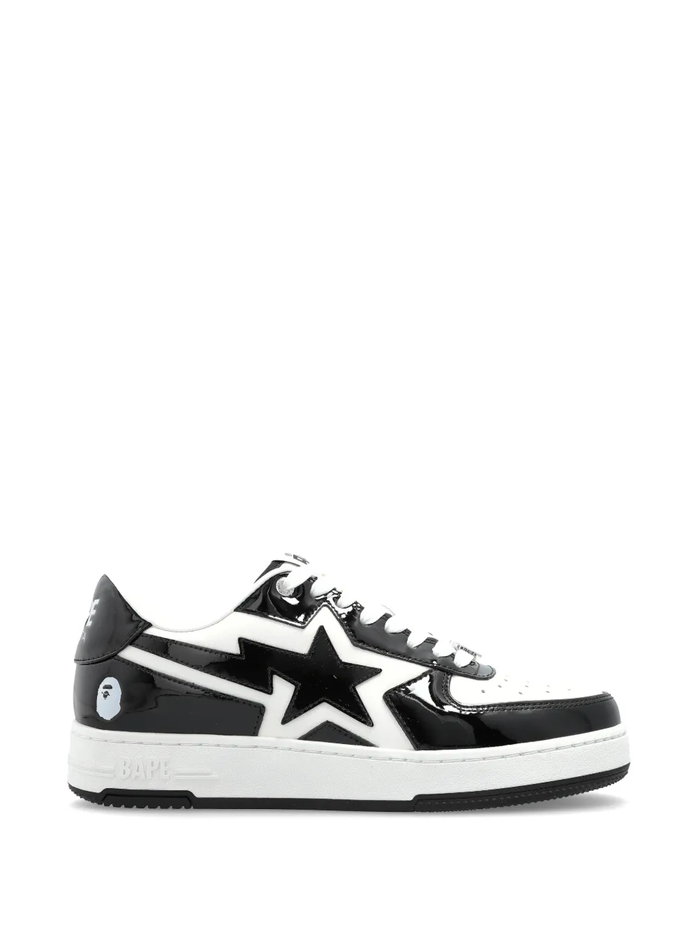 A BATHING APE® star leather sneakers - Nero