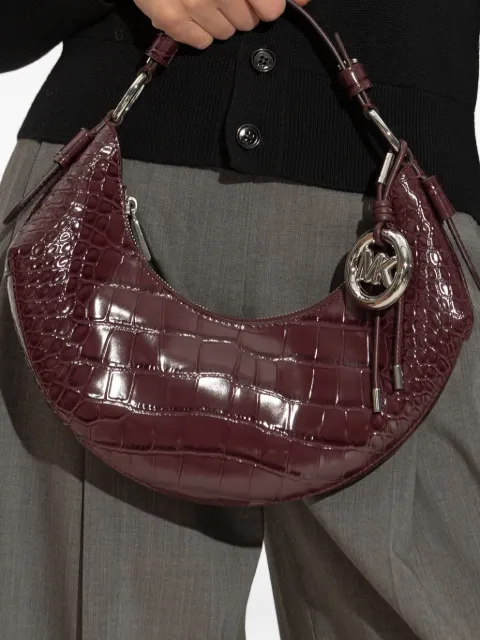 Michael Michael Kors medium Koa crocodile-effect logo-charm shoulder bag