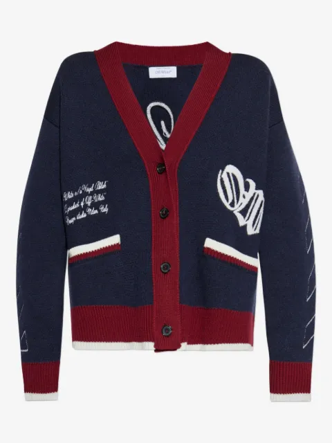 Off-White cardigan Varsity en jacquard