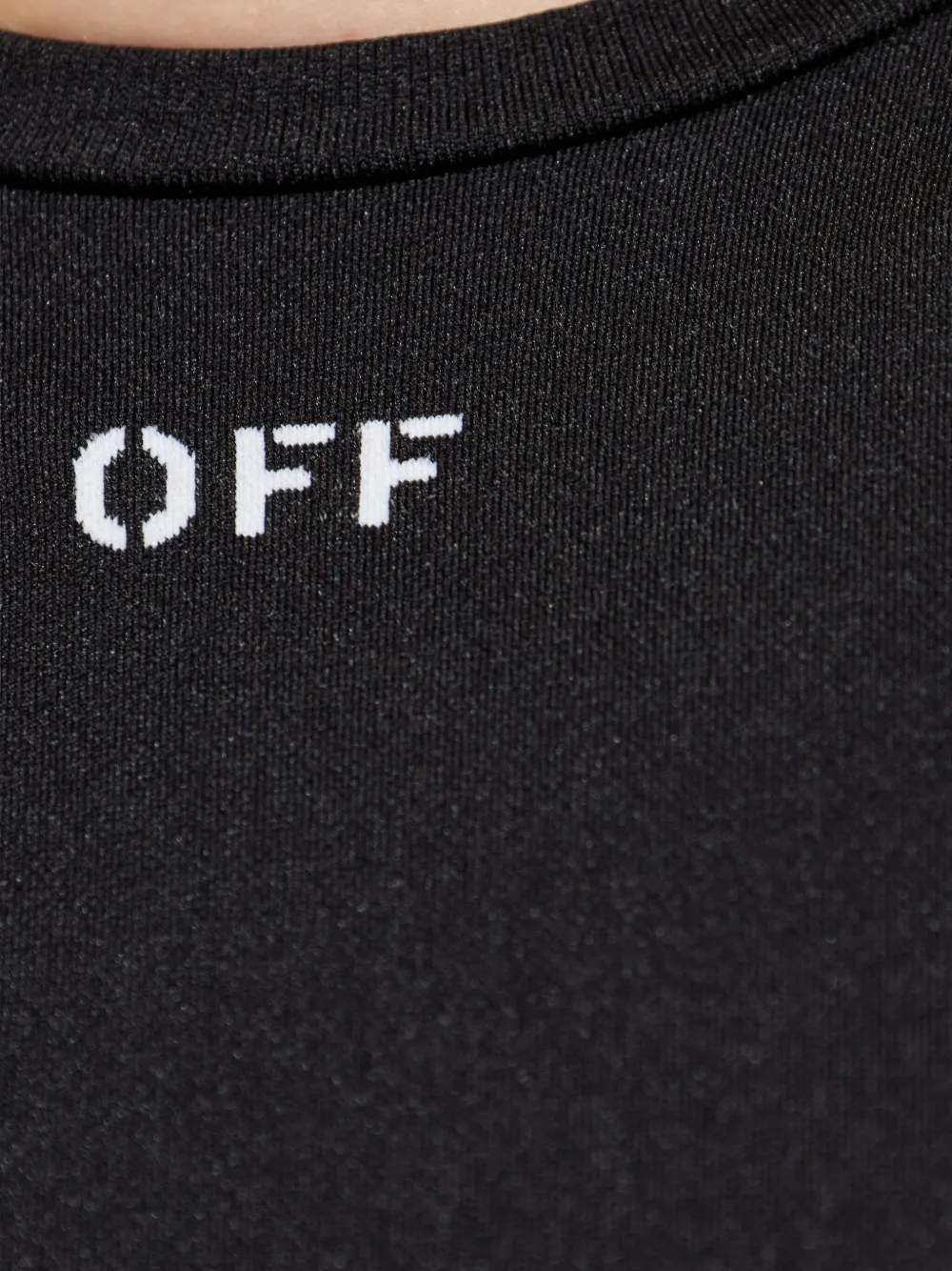 Off-white Off White Women Stamp Seamless Top In Black