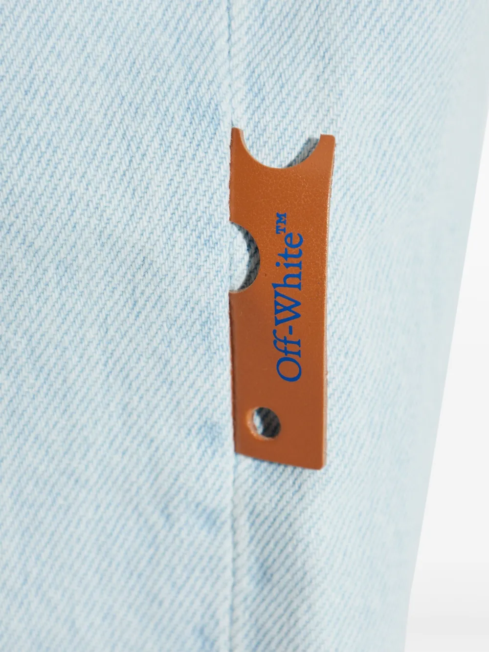 Off-White Katoenen jeans met vijf zakken Blauw