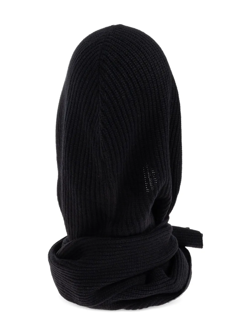By Malene Birger hooded ribbed scarf | Black | Image 1