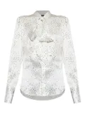 DSQUARED2 puff-sleeve polka-dot blouse - White