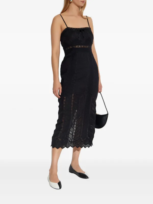 knee length dresses for ladies LoveShackFancy Women's Sanaya Mini Dress – Saint Bernard main image 0